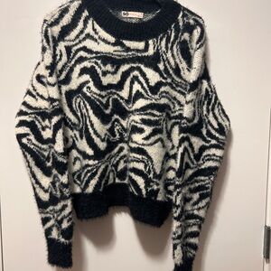 SO Women's Zebra Pattern Sweater